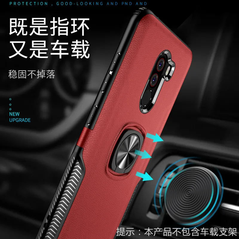 Кожаный чехол подставка для Xiaomi Poco F1 Mi 9 6X A2 8SE Redmi Note 7 5 Pro 4 4X Plus Магнитный защитный