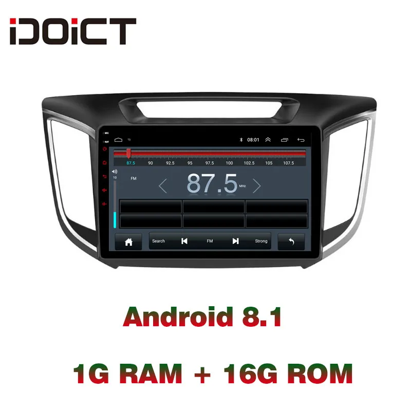 IDOICT Android 8,1 dvd-плеер для автомобиля gps навигация Мультимедиа для hyundai Creta IX25 Радио- стерео