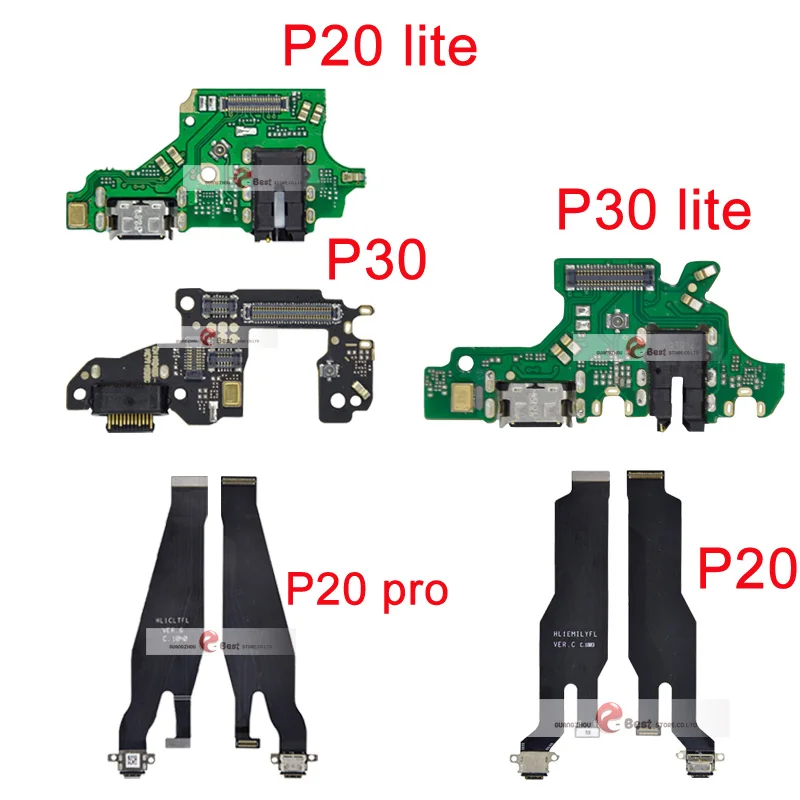 1 шт., новинка, usb зарядка для huawei P9 P10 P30 lite P20 Pro P30 P9 P10 Plus, зарядное устройство, порт, док-разъем, гибкий кабель