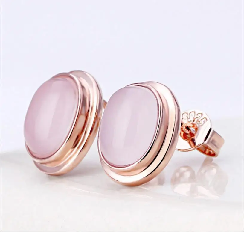 Женские винтажные серьги в стиле бохо из розового огненного опала ювелирное