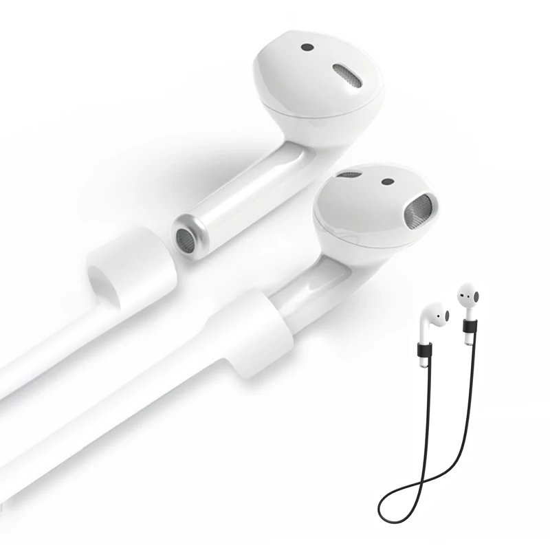 Силиконовый Шнур для наушников с защитой от потери Apple iphone X 8 7 AirPods беспроводные