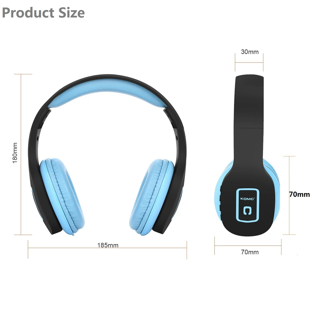 Toproad складные наушники bluetooth стерео объемный Беспроводной гарнитура с микрофоном