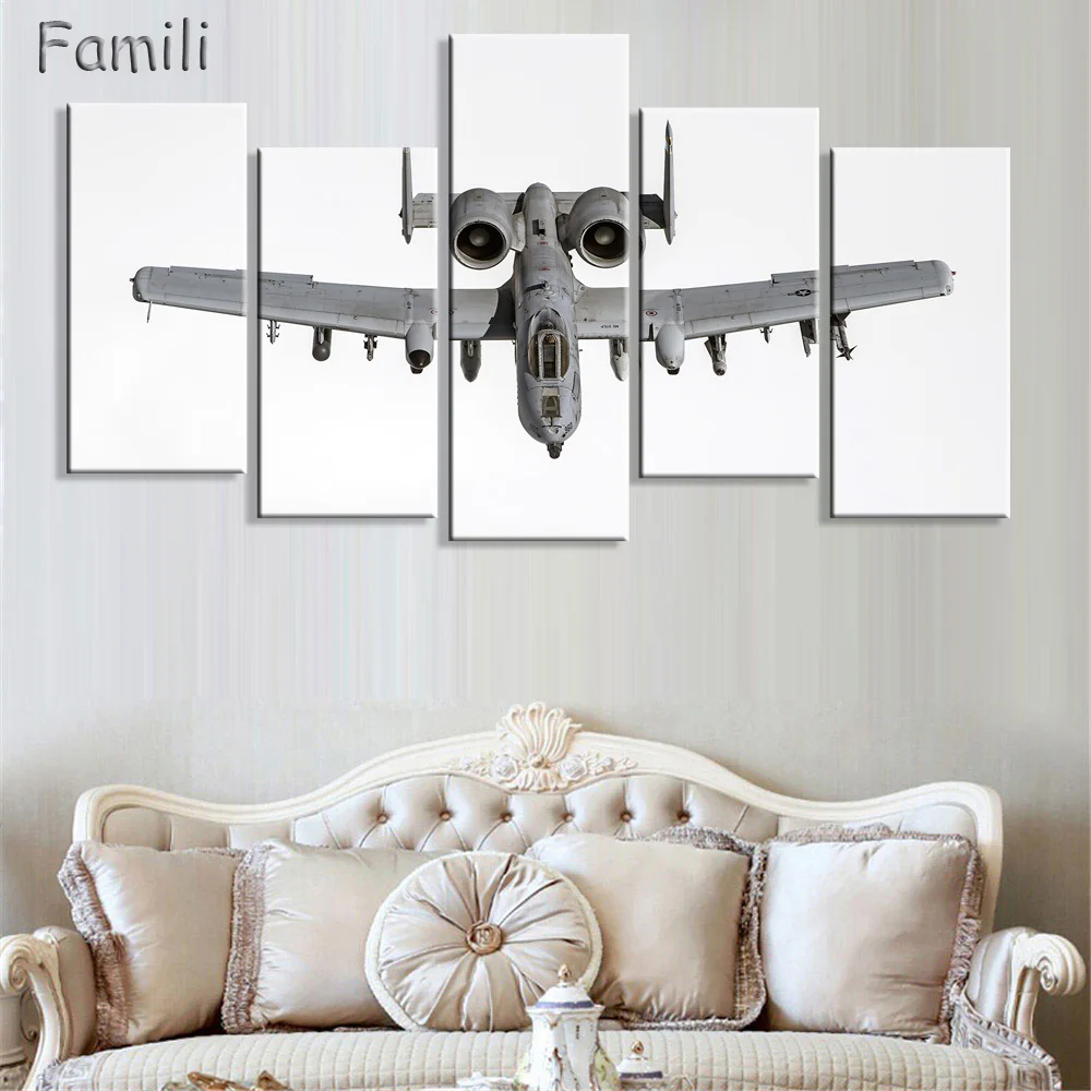 5 шт./компл. художественные картины на холсте HD печать боец летательный аппарат