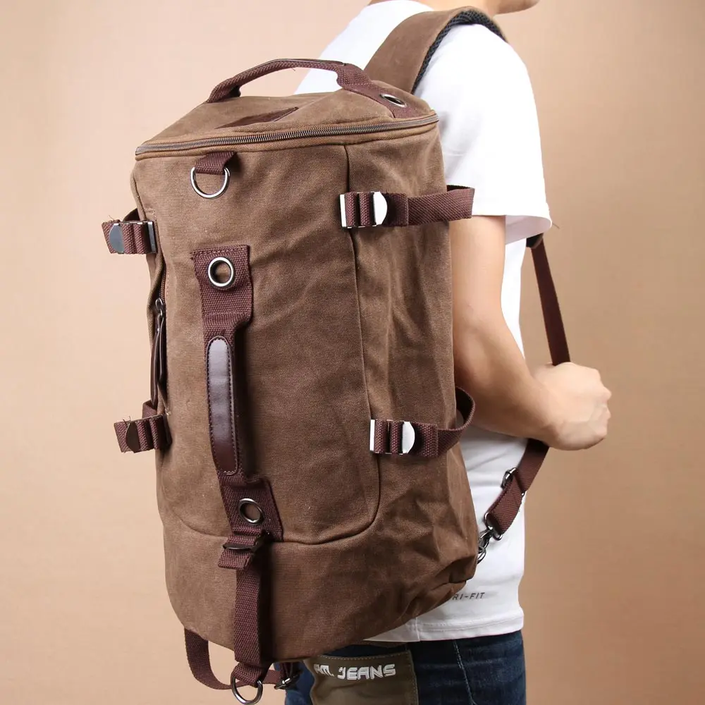 Рюкзак хит продаж винтажный Корейский мужской повседневный холщовый рюкзак на