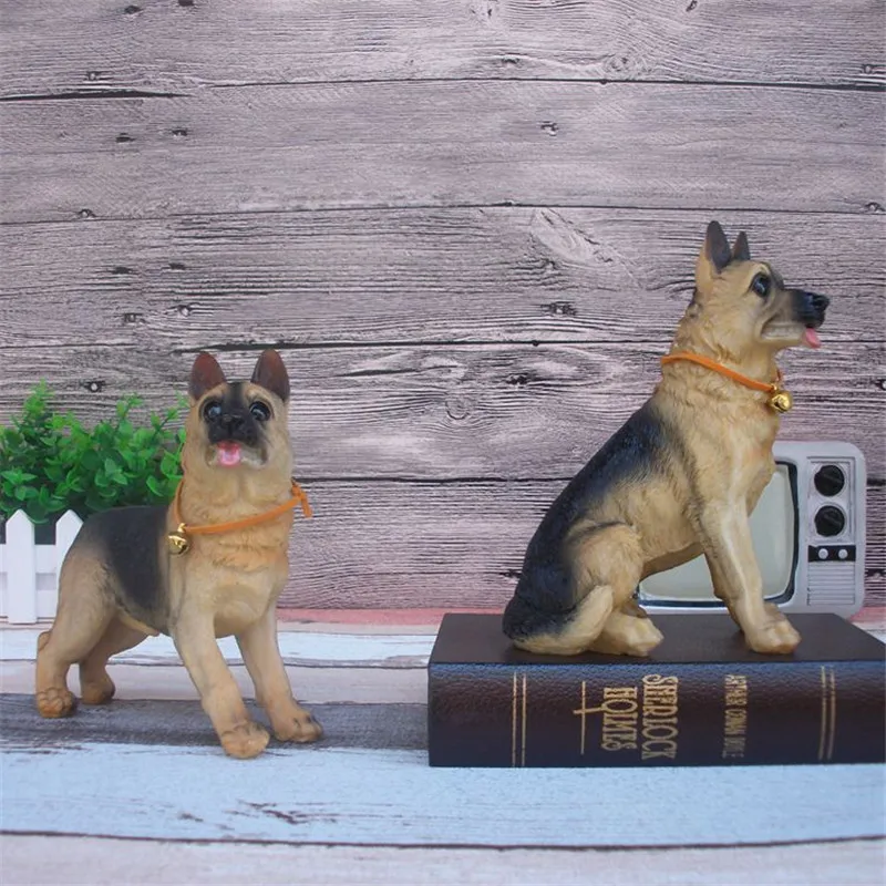 Домашний декор фигурки волка собаки поделки из смолы украшение для офиса