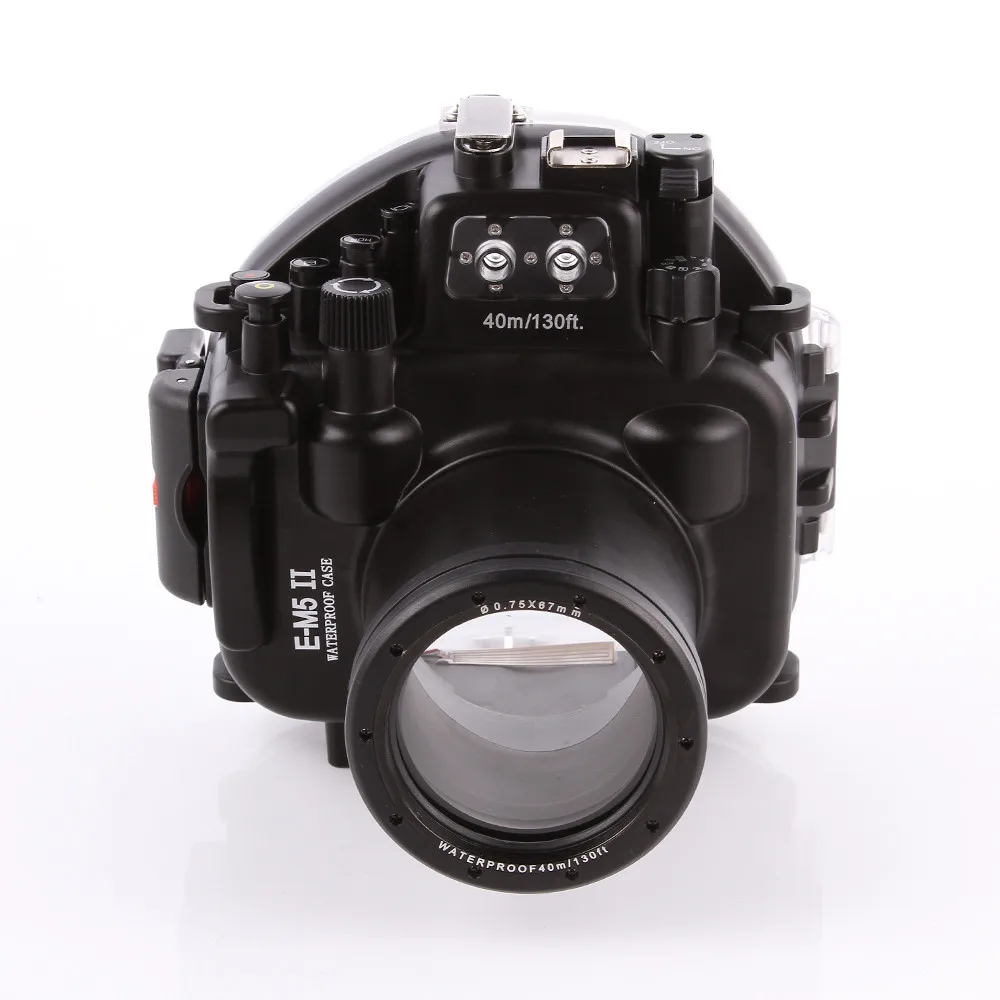 40 м 130 футов Водонепроницаемый чехол для подводной камеры для Olympus O-MD E-M5 Mark II OMD EM5II+ 12-50 f/3,5-6,3 объектив