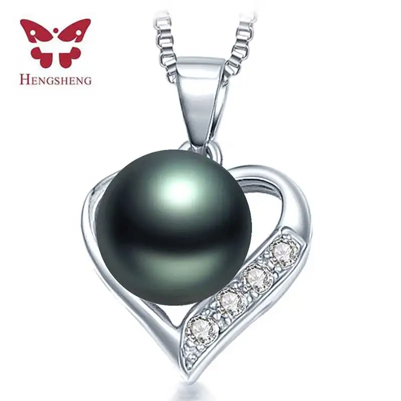 HENGSHENG 2019 кулоны и ожерелья из культивированного пресноводного Черного Жемчуга