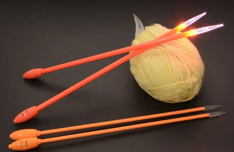 9 размеров светящиеся спицы со светодиодной подсветкой|needle|needles knitting |