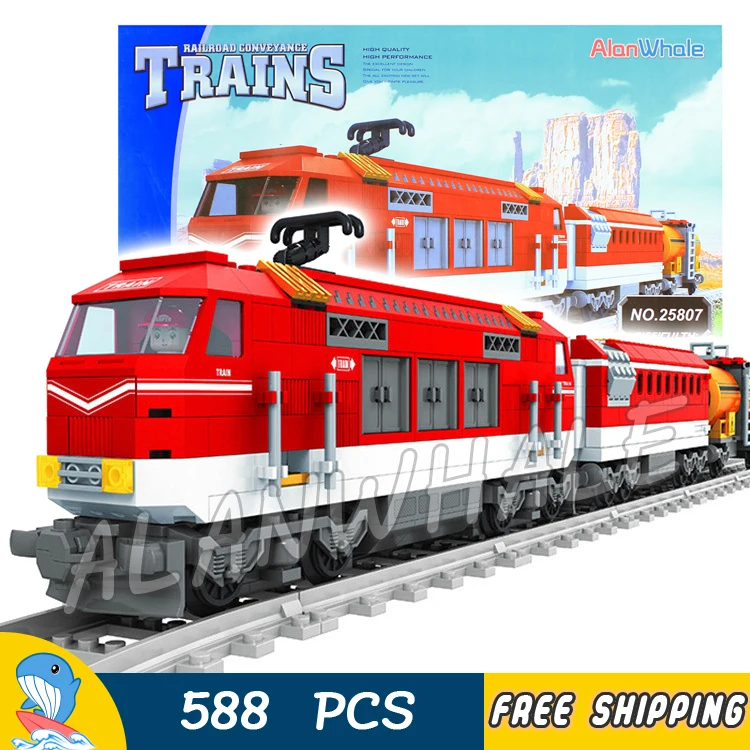 Конструктор Железнодорожный классический 588 шт. совместимый с|Блочные