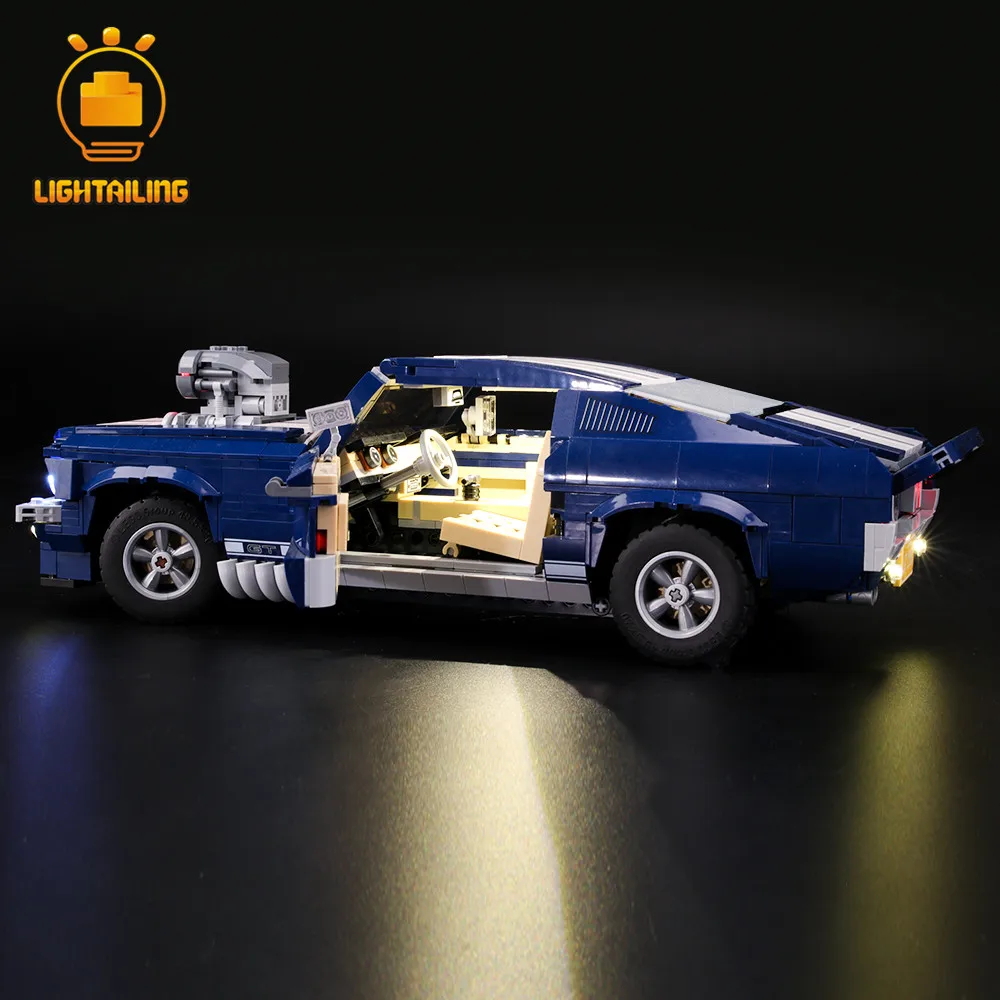 Светильник, светодиодный светильник, набор для 10265, серия Creator, Ford Mustang, строительный блок(не включает модель