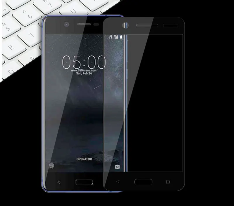Защитная пленка для экрана телефона Nokia 5 полное покрытие закаленное стекло Nokia5