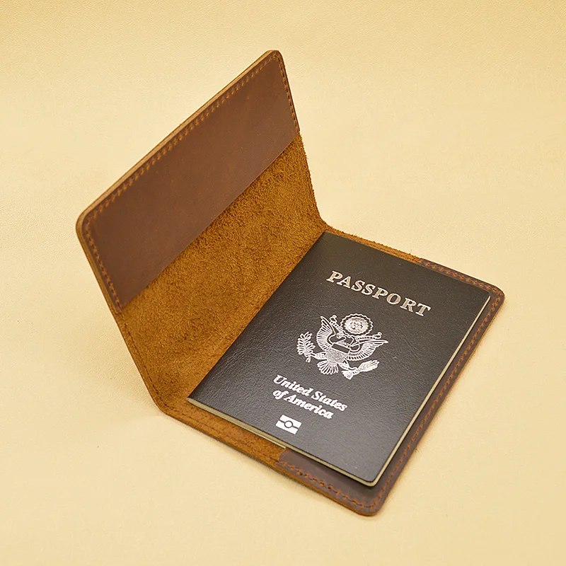 Обложка для паспорта из коровьей кожи винтажная Сумка почтальон ручная работа