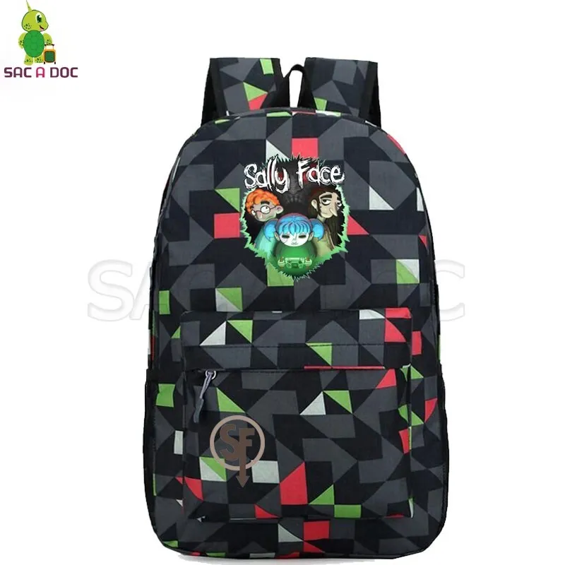 Sally Face игровой космический рюкзак, модный рюкзак для ноутбука, Мультяшные школьные сумки для подростков мальчиков и девочек, повседневный дорожный рюкзак - Цвет: 8