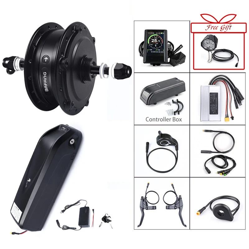 Bafang 48 V 500 W электрическая велосипедная Экипировка бесщеточный концентратор Мотор задний комплект для модернизации колеса 48 V 12Ah e велосипедный аккумулятор встроенный samsung сотовый