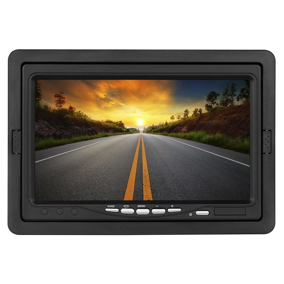 GreenYi Автомобильный HD 800x480 7 дюймов цветной TFT ЖК-экран заднего вида монитор для грузовика автобуса автомобиля с ИК-пультом дистанционного управления