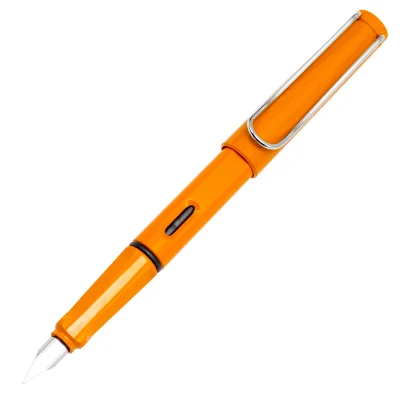 orange 1 шт./лот коррекция осанки при письме авторучка 0,5 мм перьевая ручка с колпачком 0,38 мм на выбор студент Iraurita чернила ручки школьные принадлежности - Цвет: orange