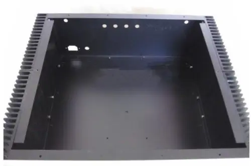 Nobsound класс усилитель мощности шасси Алюминиевый Чехол DIY корпус коробка W483* H180* D380mm