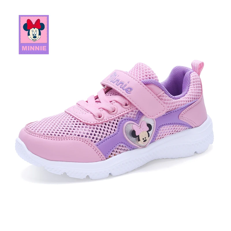Disney children's casual shoes Minnie spring summer boys girls mesh breathable sneaker for kids size 31-37 | Детская одежда и