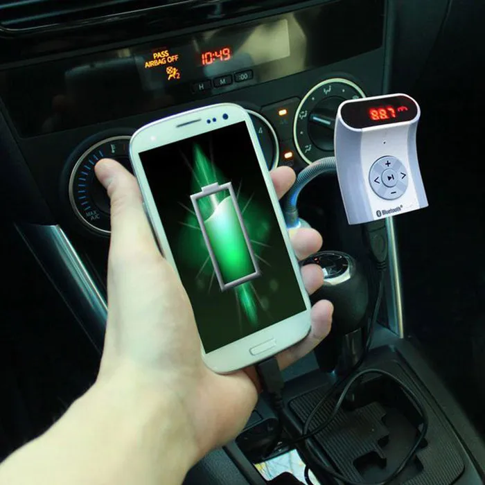 3 in 1 LCD Bluetooth Adapter Car MP3 Player Wireless FM Transmitter Kit Hands-free with USB SD car charger | Автомобили и