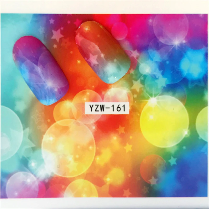 2018 Новые Накладные ногти с мозаикой наклейки и смешанные цвета Nagelstickers Radium Ray