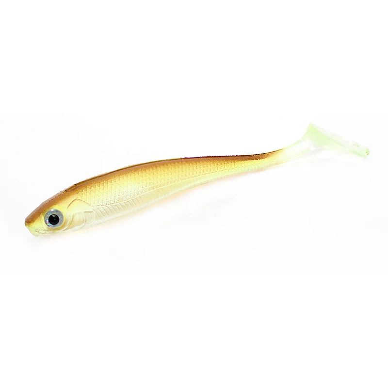 Amlucas 5pcs/lot Soft Fishing Lure T Tail Grub isca artificial9.5cm 5.1g Chest Open Swimbait Silicone Bait Tackle | Спорт и