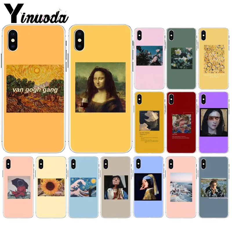 Yinuoda большой художественный эстетический Ван Гог Мона Лиза Картина мягкий чехол