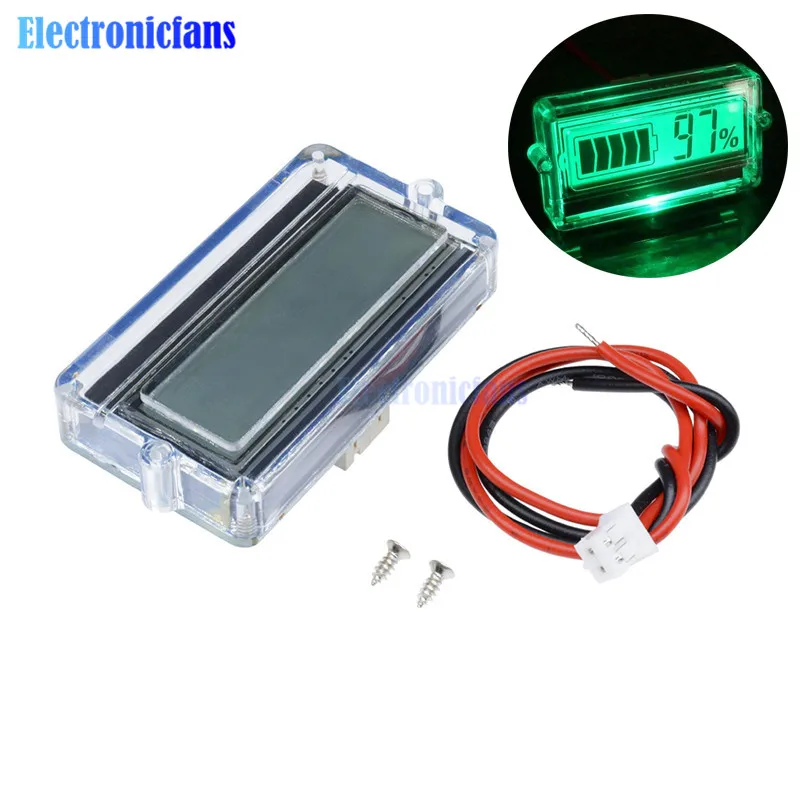 Цифровой светодиодный тестер емкости индикатор заряда батареи 12 в 24 48