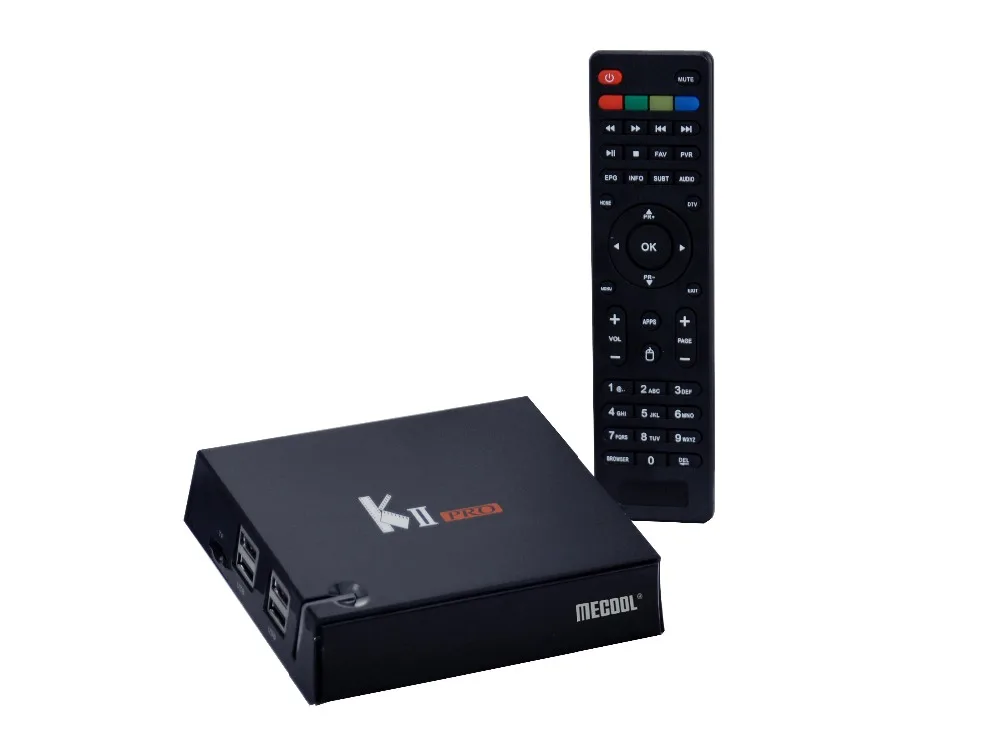 Amlogic S905D четырехъядерный Android 7,1 Mecool KII Pro tv Box 2G ram 16G rom 2,4G/5G Флешка-приставка медиаплеер DVB S2/S