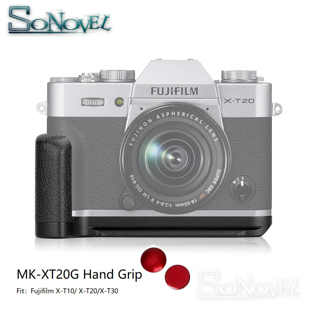 

Meike MK-XT20G Aluminum Alloy Vertical Quick Release Plate L Bracket Hand Grip Holder for Fujifilm Fuji X-T10 X-T20 X-T30 Camera