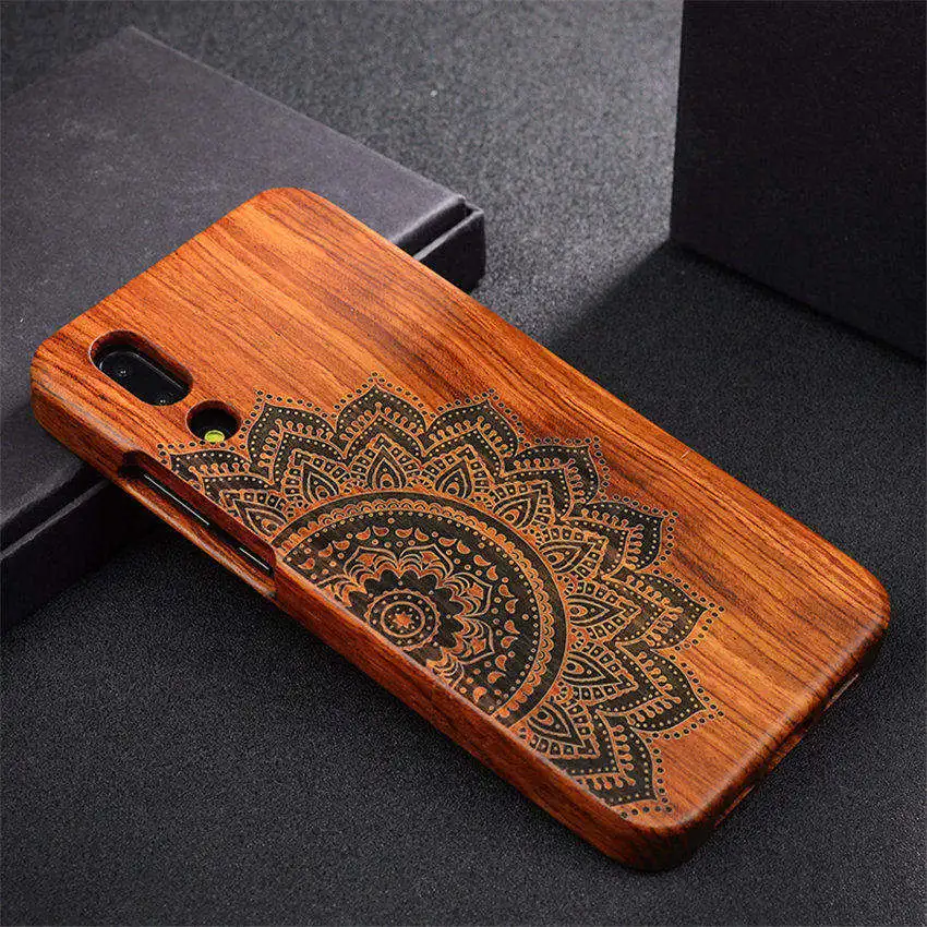 Boogic Original Case For Huawei P20 Pro Pure Rosewood Wood Lite 360 Full Protective Cover |