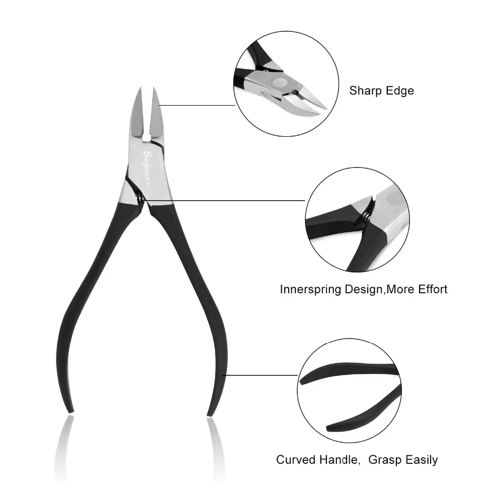 

Segbeauty Hangnail Clipper Manicure Pedicure Set Nail Art Kit Stainless Steel Nipper Cuticle Pusher