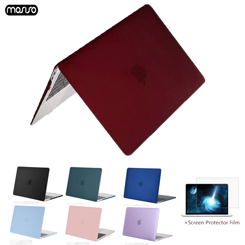 

MOSISO For New MacBook Pro Air Retina 13 15 Case 2018 with Touch Bar & Keyboard Cover Crystal Matte Hard Case for macbook A1932