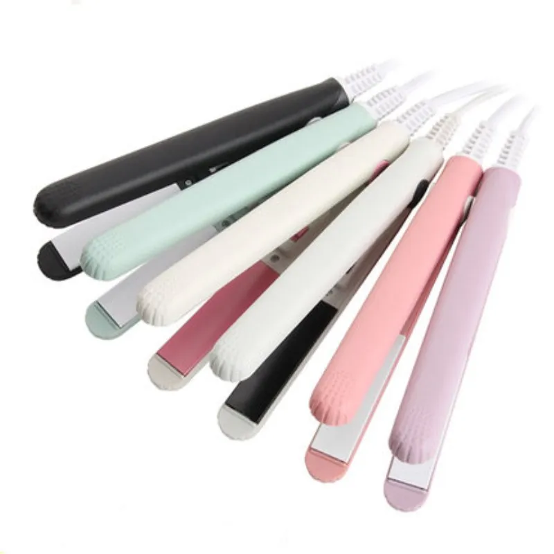2 в 1 Мини Портативный волосы щипцы для завивки волос выпрямитель Пряжка челки