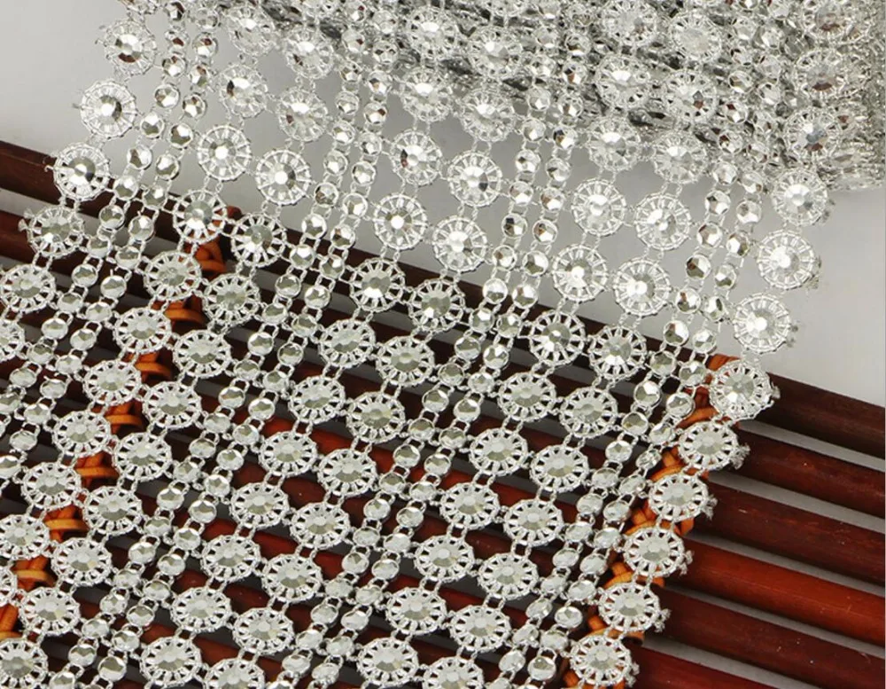 10 ярдов Подсолнух гибкая сетчатая обертка рулон цепочка отделка для шитья Apperal Bag