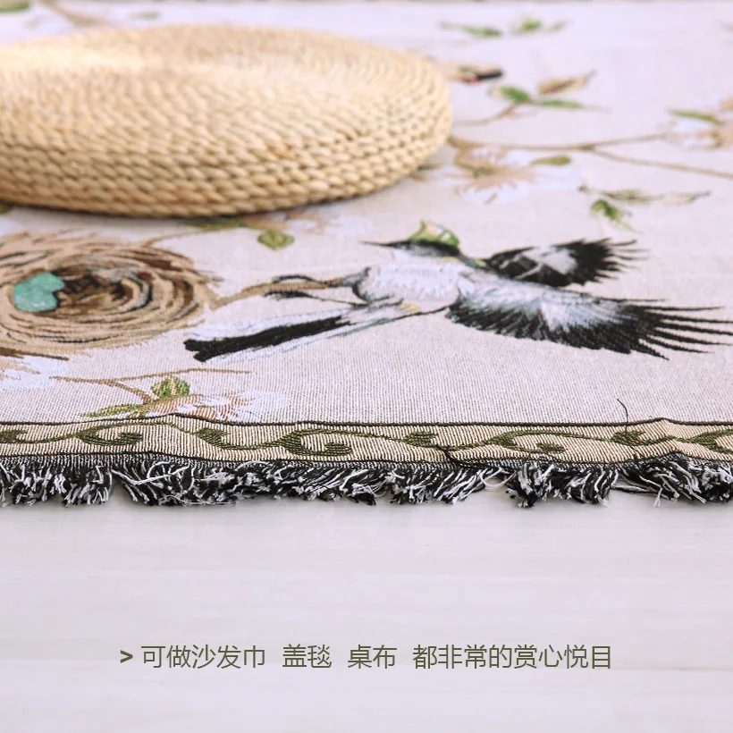 Mdct Пастырское Цветок Товары для птиц покрытие стола толстый хлопок Одеяло