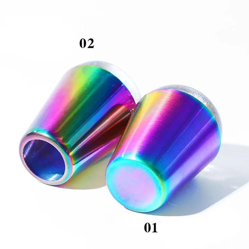 4 см Лазерная стемпер для ногтей сияющая голографическая головка Прозрачная