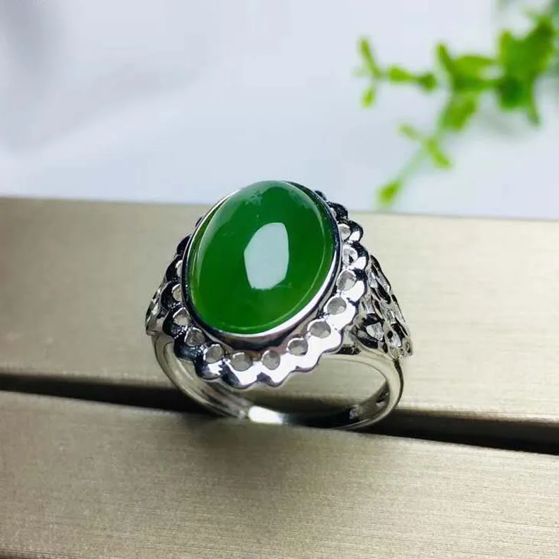 Модные ювелирные изделия из нефрита S925 Стерлинговое Серебро мозаика