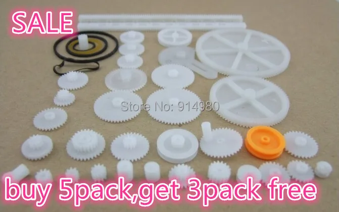 34 шт. много Пластик передач стойки шкив ремень червячная одно-и дважды 8-56 зубов