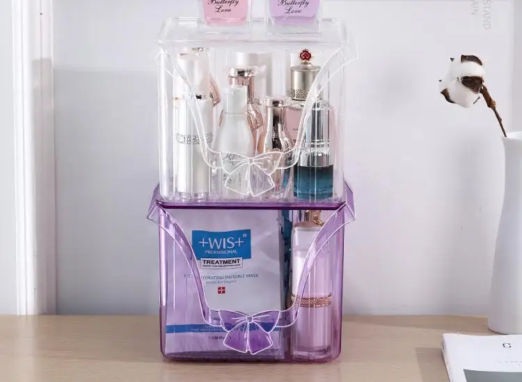 1PC Transparent Makeup Jewelry Acrylic Storage Box Cosmetic Organizer Case Sundry Tools OK 0693 | Дом и сад