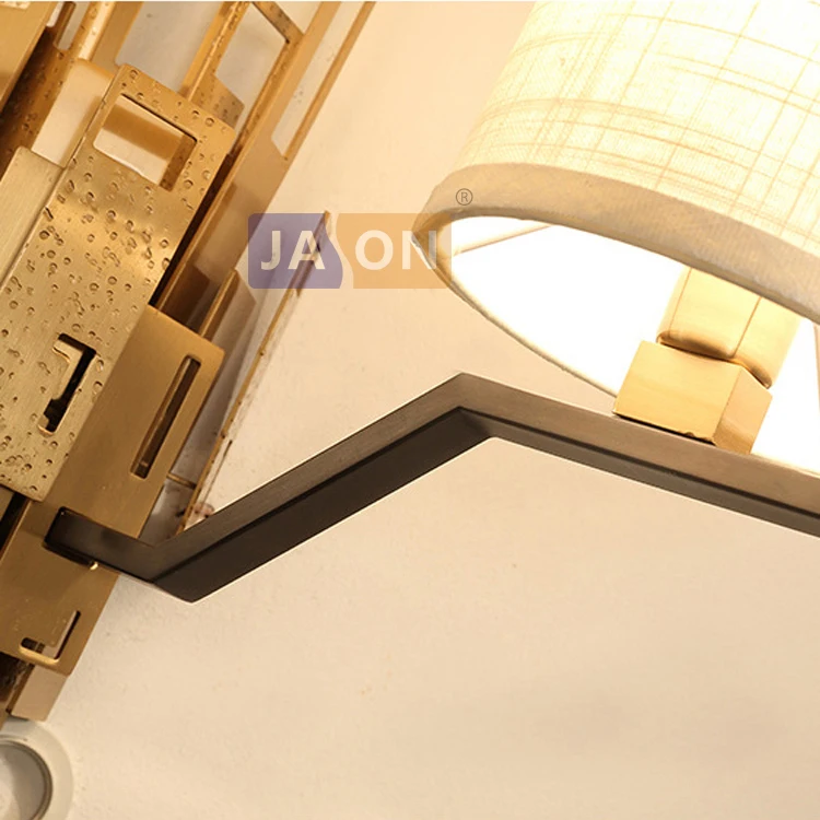 

led e27 American Postmodern Iron Fabric LED Lamp LED Light Wall lamp Wall Light Wall Sconce For Foyer Bedroom