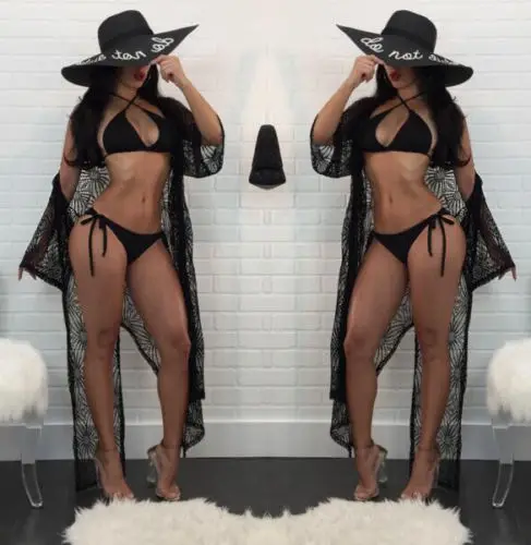 

Women Summer Beach Dress Lace Bikini Cover Up