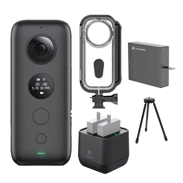 Insta360 ONE X Спортивная Экшн-камера Камера с предприятие чехол& Батарея Зарядное устройство 5,7 K видео очки виртуальной реальности VR Insta 360 панорамный Камера 18MP фото - Цветной: Bundle 5