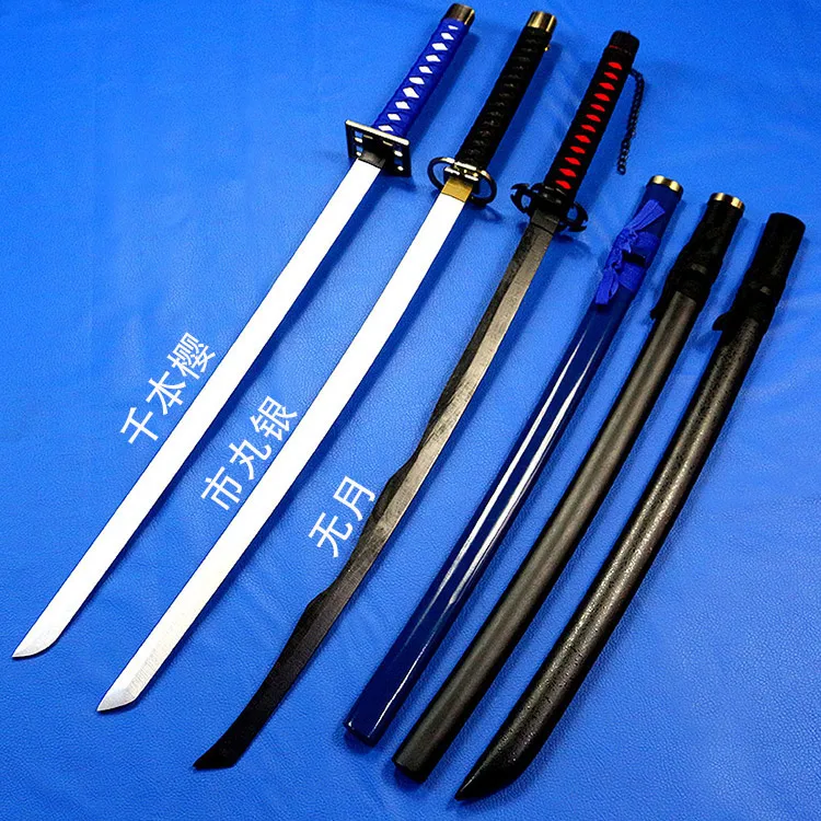 Bleach Рукия Куросаки ichigoku ЯПОНСКИЙ KATANA Косплей деревянный меч лезвие ножа оружие Косплэй Реквизит Высокое качество