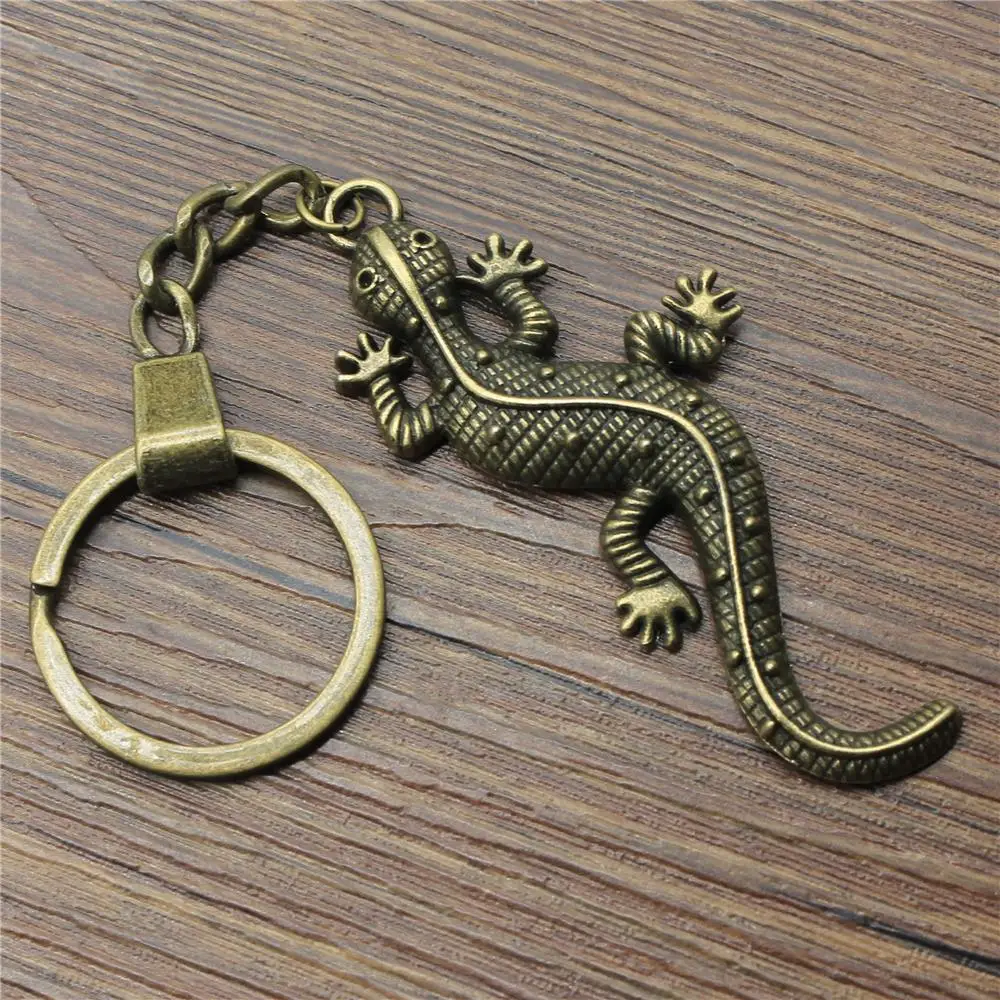 71x30 мм Gecko брелок с ящерицей для мужчин ювелирные изделия Новая мода брелок вечерние подарки дропшиппинг ювелирные изделия