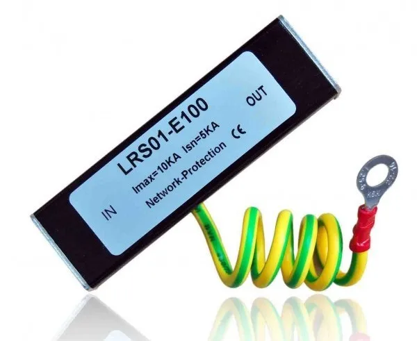 Бесплатная доставка сетевой фильтр RJ45, защитное устройство, молниеотвод, SPD для сети Ethernet 100 м