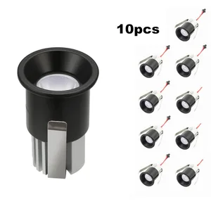 Светильник потолочный светодиодный круглый алюминиевый, 3 Вт, AC90-260V в пост. Тока, 10 шт.