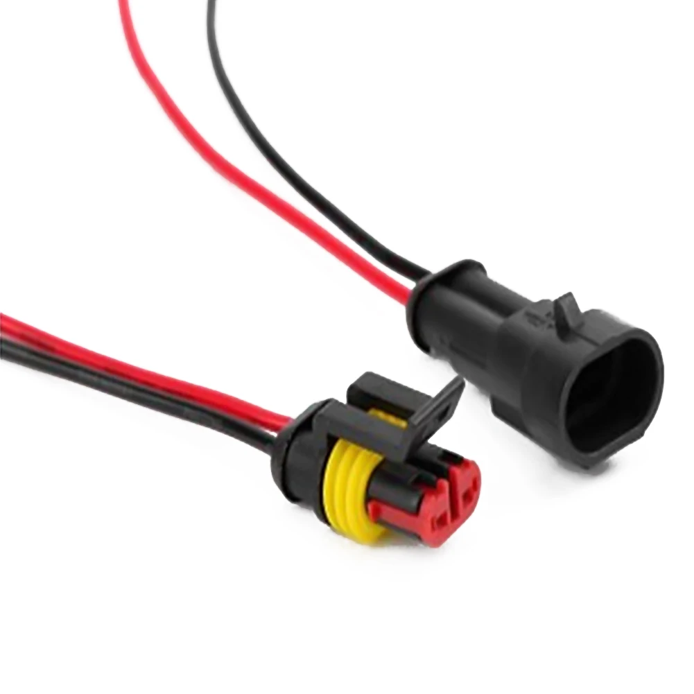 2pin Way Car Jack Plug Waterproof Marine Kit With Wire AWG Electrical Connector Male Female Cable | Автомобили и мотоциклы