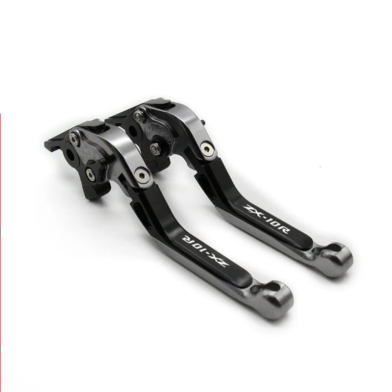 

For Kawasaki ZX-10R ZX10R ZX 10R With Logo 2004 2005 Orange CNC Adjustable Motorcycle Brake Clutch Lever