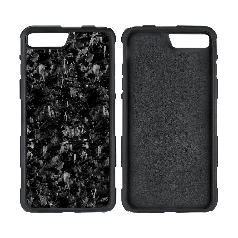 Кованый чехол для iPhone 7 8 7Plus 8Plus с полной защитой кованый из углеродного волокна X |