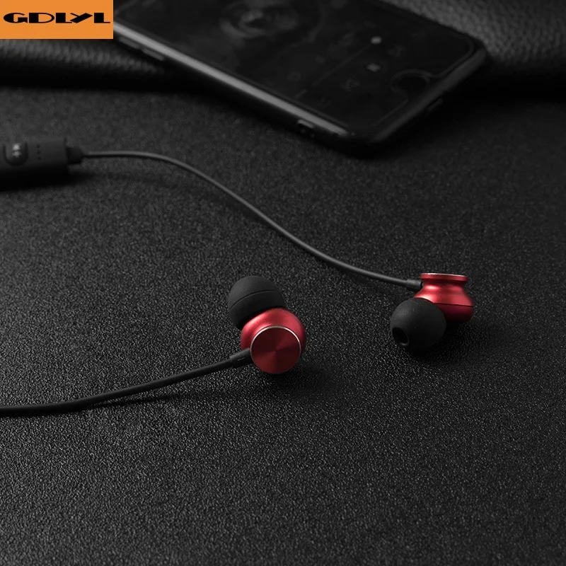 Магнитные беспроводные Bluetooth наушники GDLYL Спортивная гарнитура V4.1 с микрофоном